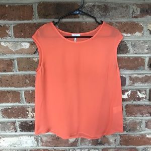 ⚡️ Sleeveless salmon 100% silk Joie blouse